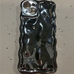 iPhone 15 plus Silver Phone Case
